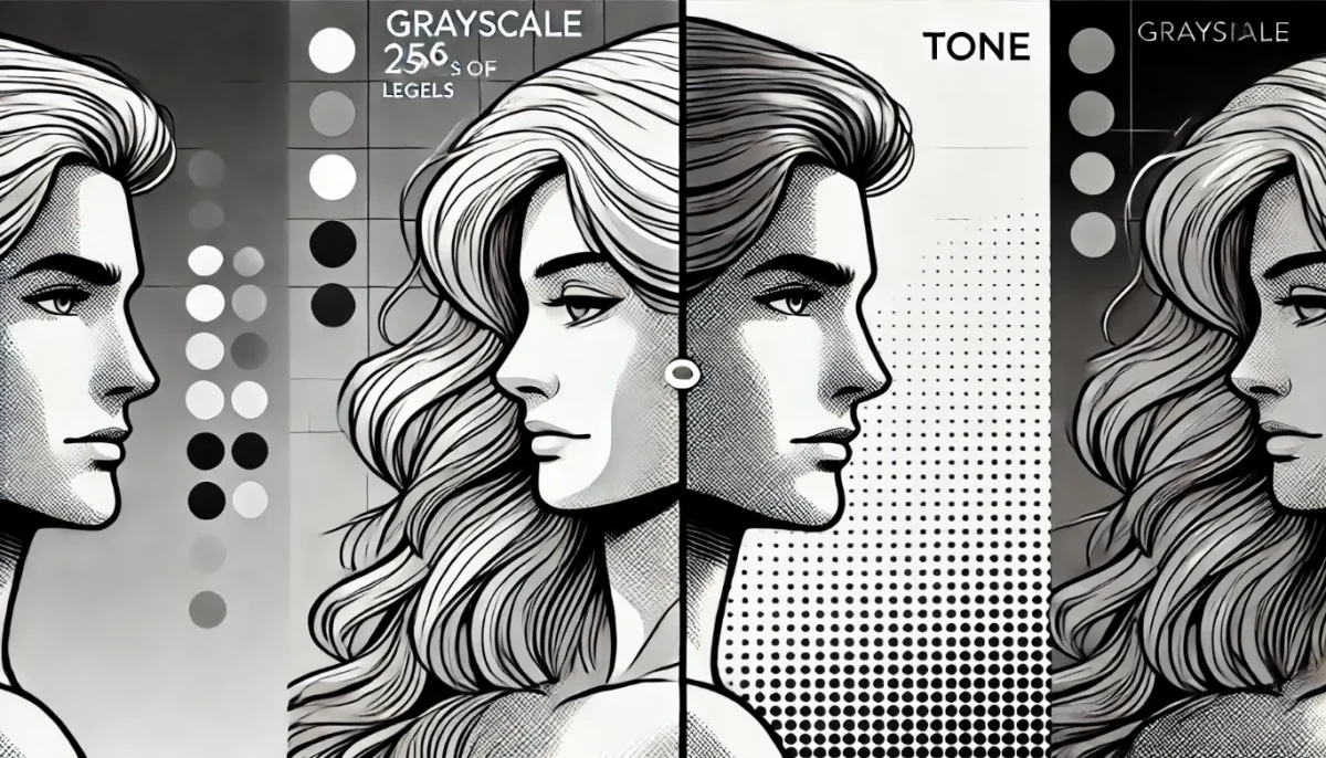 グレースケールとトーンのどっちを選ぶべき？用途別のメリットを比較