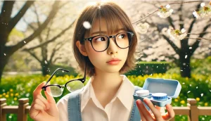 花粉症時にコンタクトとメガネはどっちが快適？選び方と対策法を紹介