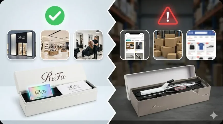 リファカールアイロン どこで売ってる?正規販売店と注意点