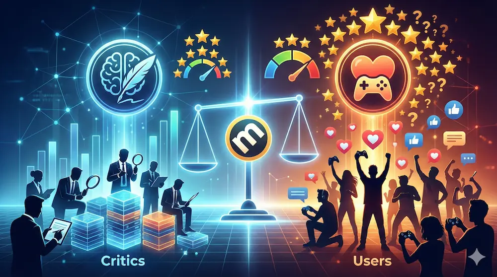 オクトパストラベラー2の高評価を象徴する美麗なゲーム画面。批評家とユーザー双方の支持をイメージ。