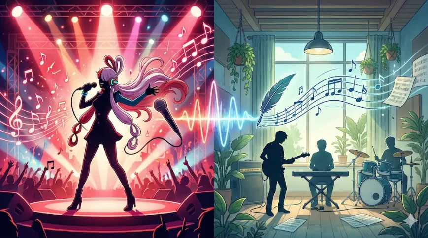 Ado版とミセス版「私は最強」の本家関係を表すイメージ画像