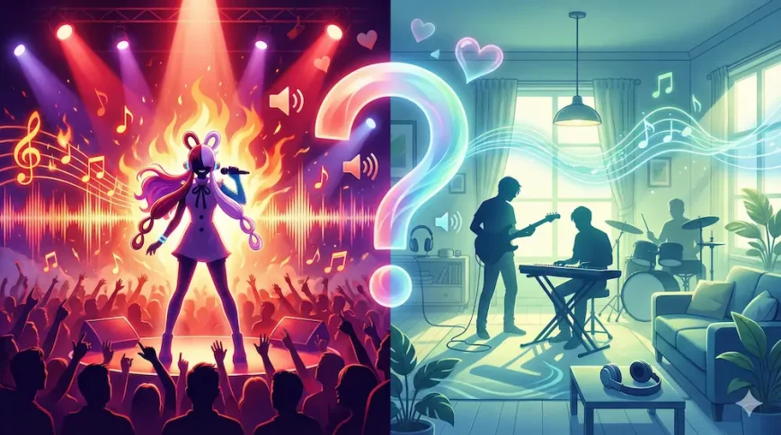 Ado版とミセス版の聴き分けや好みの違いを表したイメージ