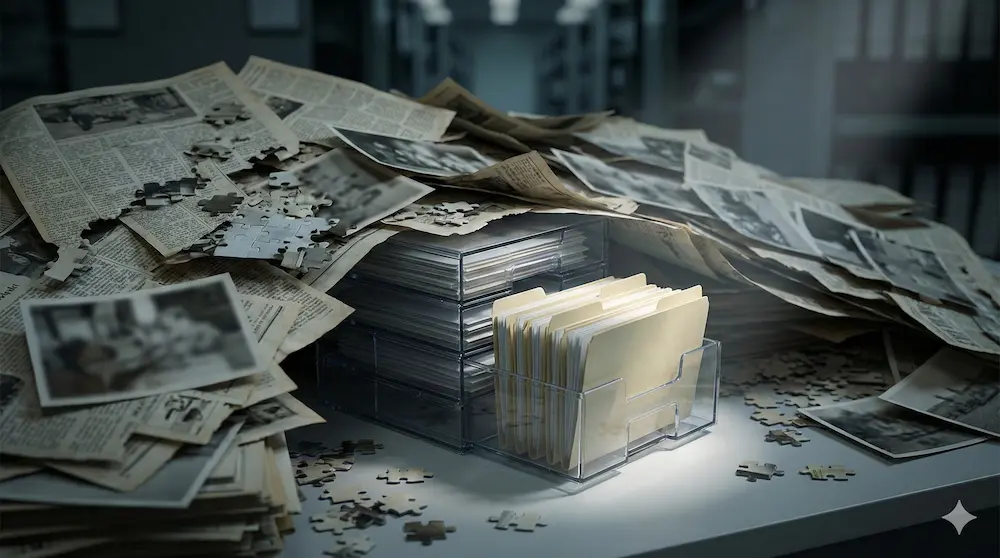 社会の構造が別の人生を渇望させる背景を、重厚な空気感で表したイメージ画像