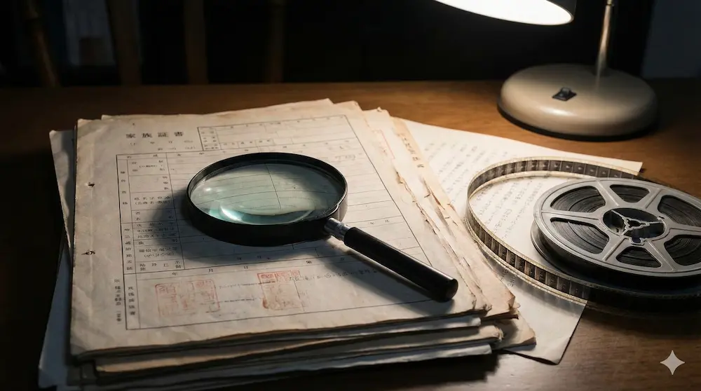 フィクションと現実の戸籍制度の狭間にあるリアリティを表現したイメージ画像