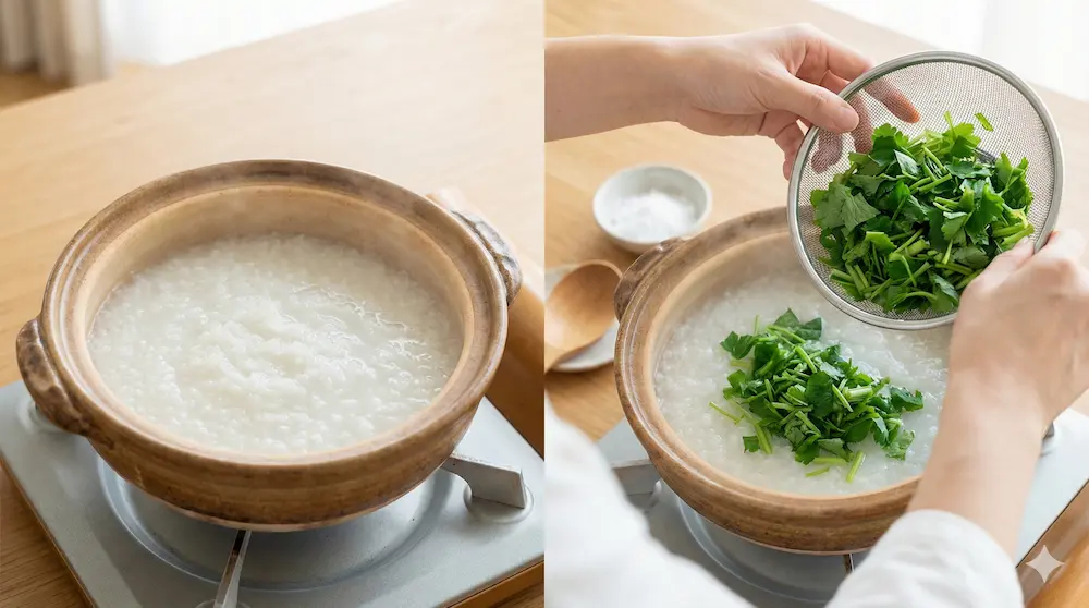 初心者でも失敗せず美味しく作れる七草粥の基本レシピのイメージ