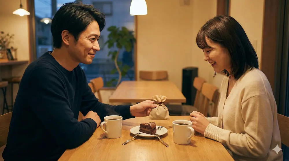 相手を責めず自分から優しく接して関係を良好にする男性のイメージ画像