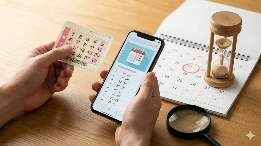当選番号の確認と換金期限の重要性を伝えるイメージ画像
