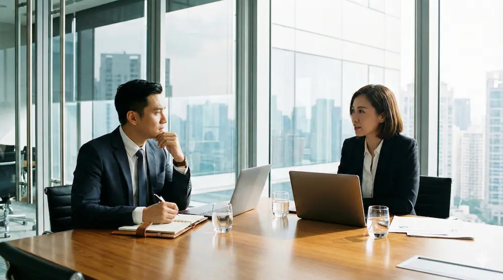 誠実さが伝わるビジネスシーンでの自己紹介のイメージ画像