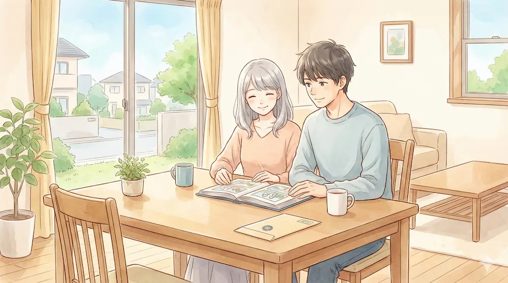 莉々奈との温かな未来と積み重ねた絆を表現したイメージ画像