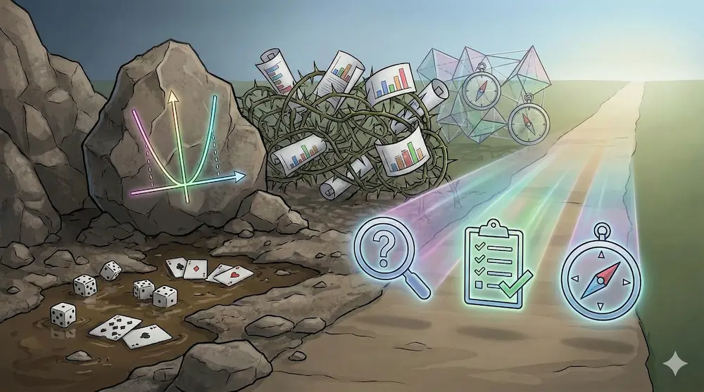 数学IAで受験生がつまずきやすい難単元を説明する図