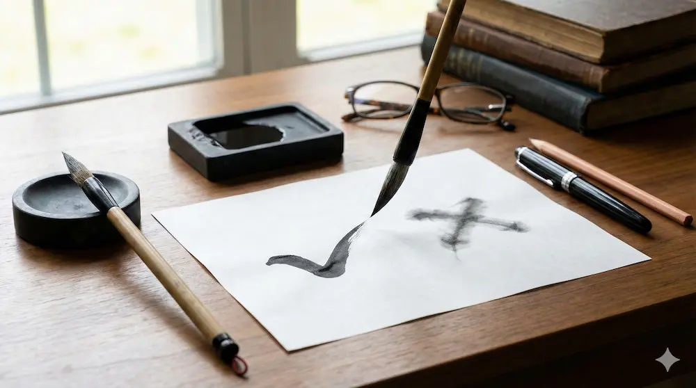 日本語の送り仮名や正しい表記規則を説明するイメージ画像