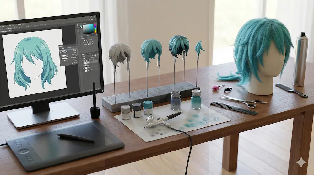 デジタル・模型・コスプレの各再現手順をまとめたイメージ画像