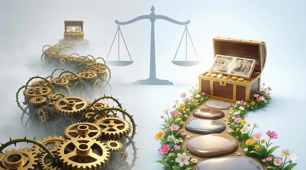 100万円の当たりやすさを比較・検討するイメージ画像