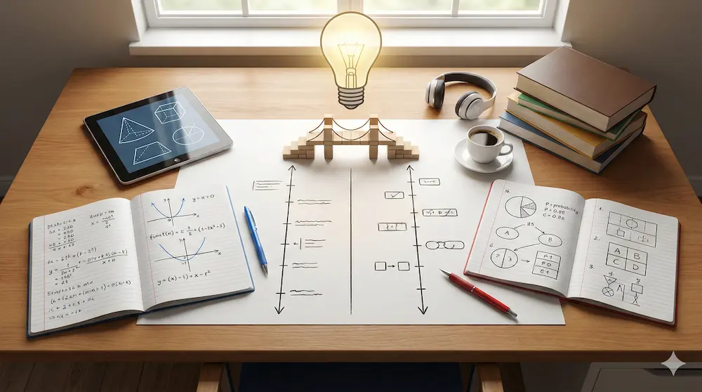 独学で数学Iと数学Aを効率よく並行学習する方法の図
