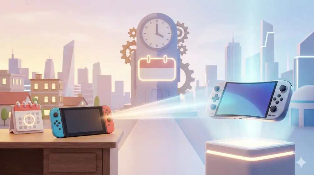 2026年の新作ソフト発売スケジュールを表現したイメージ画像