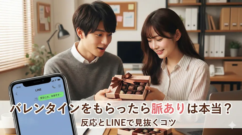 バレンタインをもらったら脈ありは本当？反応とLINEで見抜くコツ