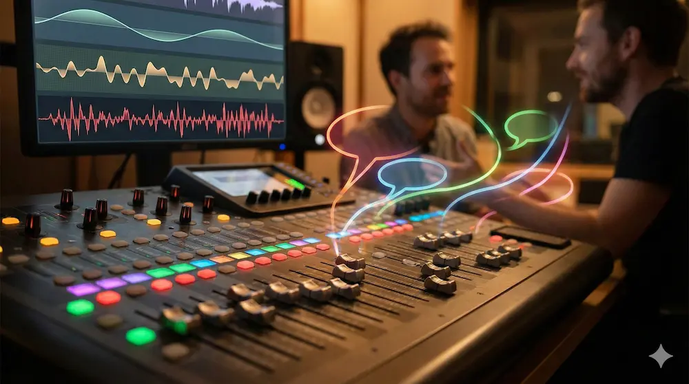 言葉の温度感を調整する言い換えを表現したイメージ画像