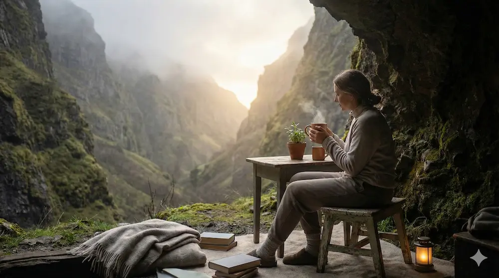 谷底の時期を静かに耐え回復を待つ姿のイメージ画像