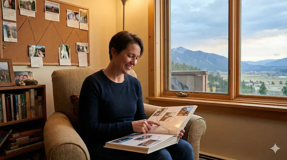 過去の起伏を物語として振り返り楽しむイメージ画像