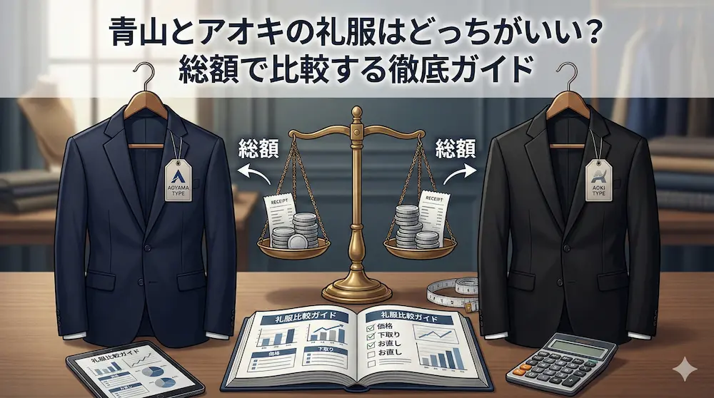 青山とアオキの礼服はどっちがいい？総額で比較する徹底ガイド