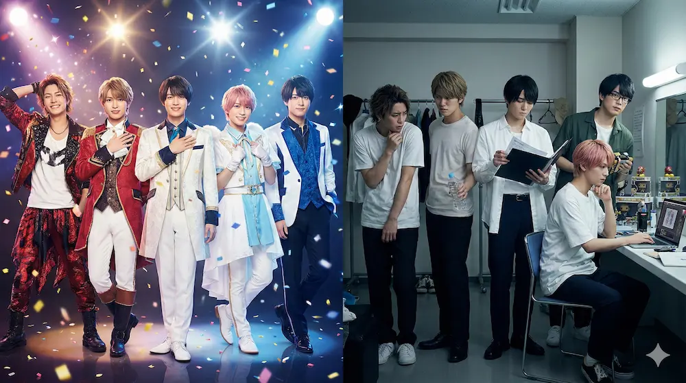 F/ACEメンバー5人の個性を一覧で紹介するイメージ画像