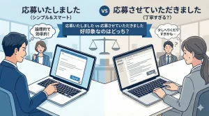 応募いたしましたと応募させていただきましたで好印象なのはどっち