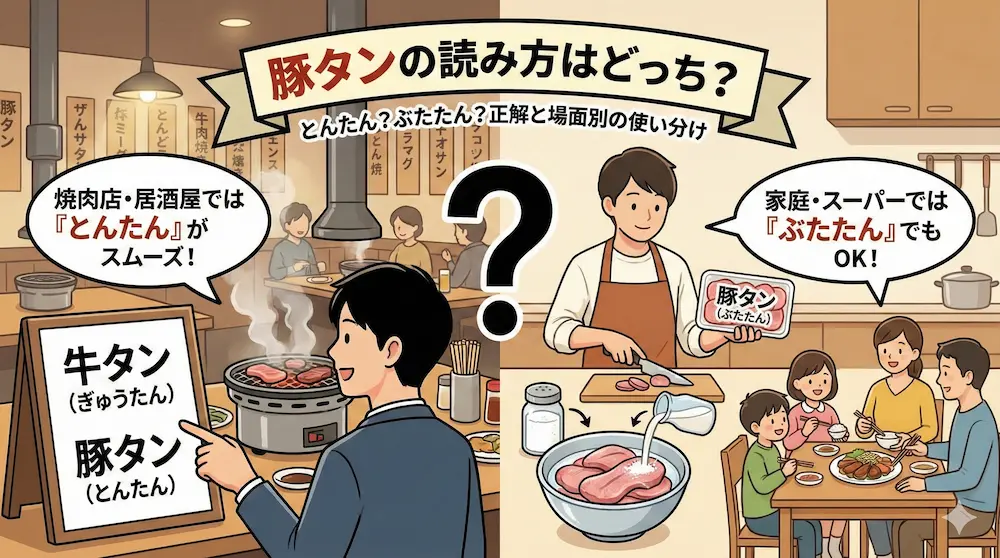 豚タンの読み方はどっち？とんたんとぶたたんの正解と臭み取りのコツ