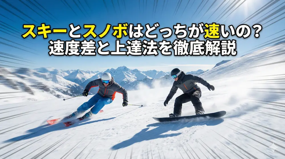スキーとスノボはどっちが速いの？速度差と上達法を徹底解説