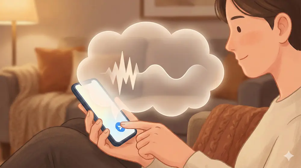 テキストの語気をwで和らげるニュアンスを説明する図