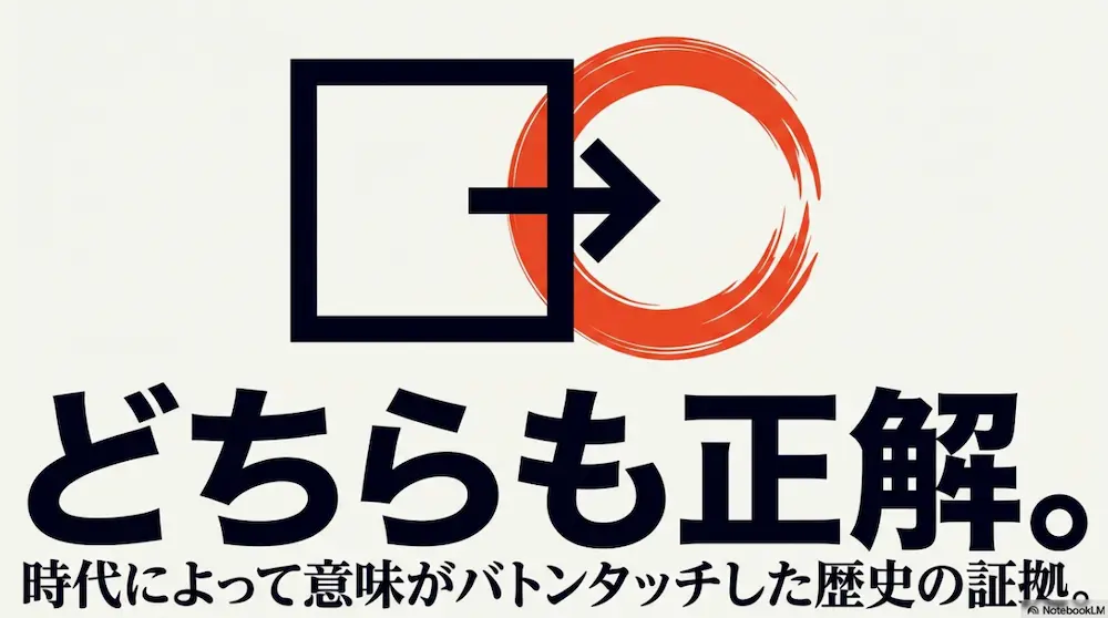 牢人と浪人はどちらも正解であり、時代によって意味がバトンタッチした歴史の証拠であることを示すスライド