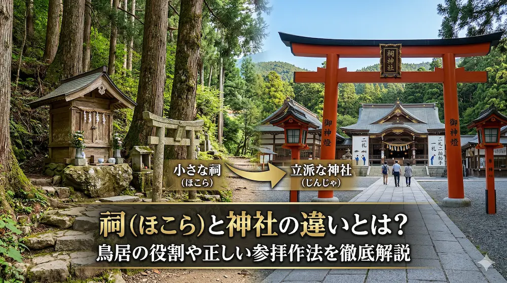 祠（ほこら）と神社の違いとは？鳥居の役割や正しい参拝作法を徹底解説