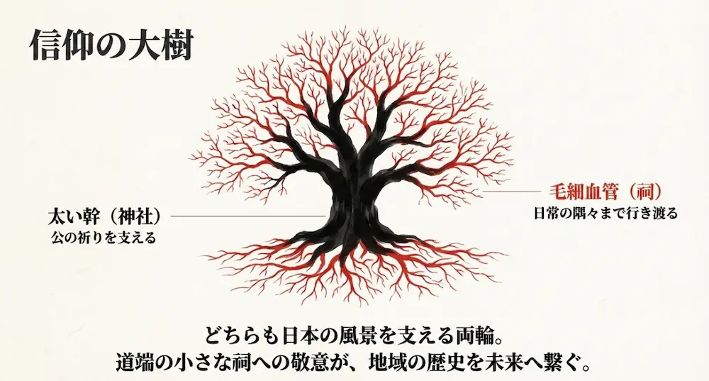 信仰の大樹として日本の風景を支える神社と祠