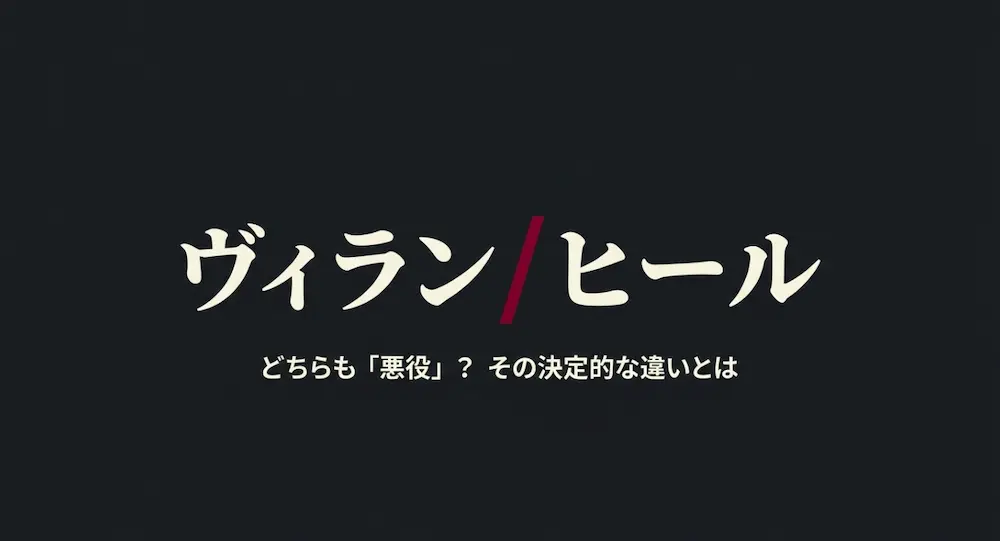 ヴィランとヒールの違いは？意味や悪役としての役割を徹底解説